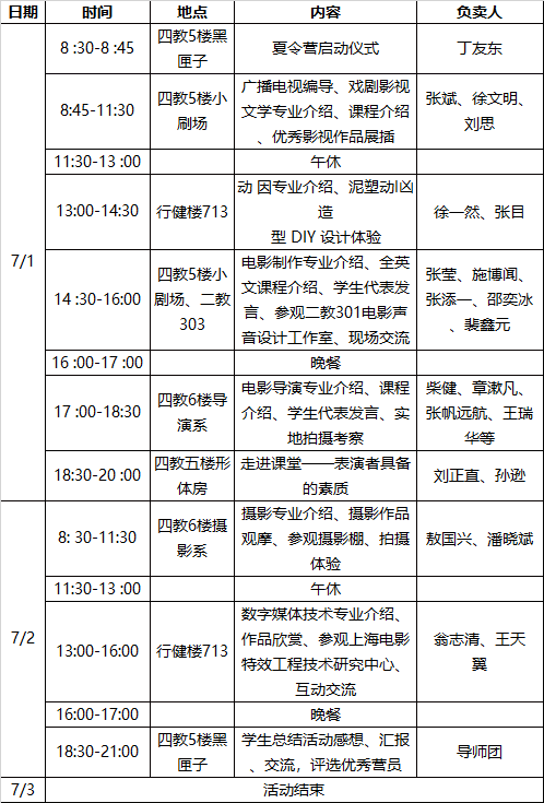 上海大学2019年优秀高中生夏令营活动通知4