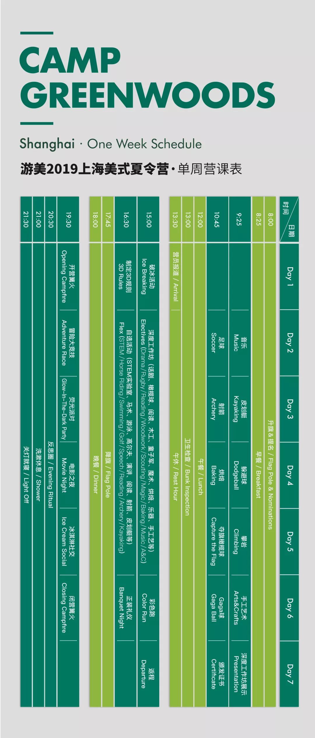 2019年暑期英孚英语上海纯美式夏令营招募开启18