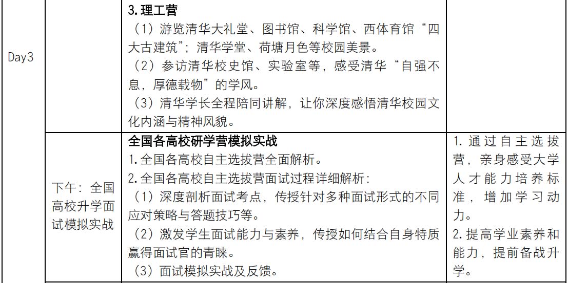 清大紫育升学规划研学营招生简章5